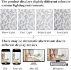 Lecloud Leia White Sheer Curtains 90 Inches Long 2 Panels, Airy Voile Jacquard - Image 5