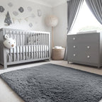 OLANLY 3x5 Machine Washable Small Bedside Rug, Soft Fluffy Shaggy Rugs - Image 5