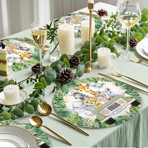 50 Pieces Paper Placemats for Safari Baby Shower - Image 4