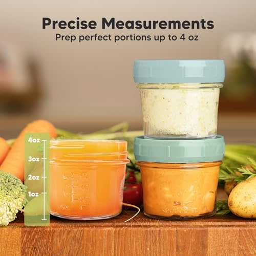6pk 4oz Glass Baby Food Containers - Image 3
