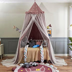 VETHIN Bed Canopy Double Layer Princess Round Dome Dreamy Mosquito Net Bedding - Image 5