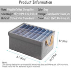 AARAINBOW Closet Clothes Organizer Bins 4 Pc, Fabric Box Storage Shelf Bins - Image 3