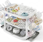 Baby Bottle Drying Rack, 3-Tier Large Capacity Countertop Organizer by GREENDADI