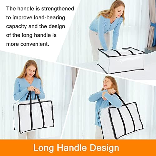 Vieshful 5 Pack Clear Clothes Storage Bags - Image 5