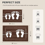GRANNY SAYS Brown Bathroom Rugs Set 2 Piece, Soft Microfiber Bath Mats - Image 2