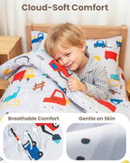 TinyPalsa 4-Piece Toddler Bedding Set, Toddler Bed Comforter Set - Image 2