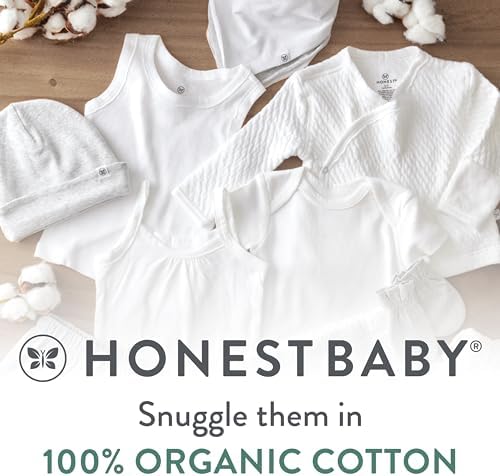 HonestBaby 2-Pack Organic Cotton Fitted Bassinet Sheet, One Size - Image 7