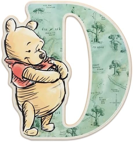 Disney Winnie the Pooh Letter D Wood Wall Decor by OpenRoadBrands