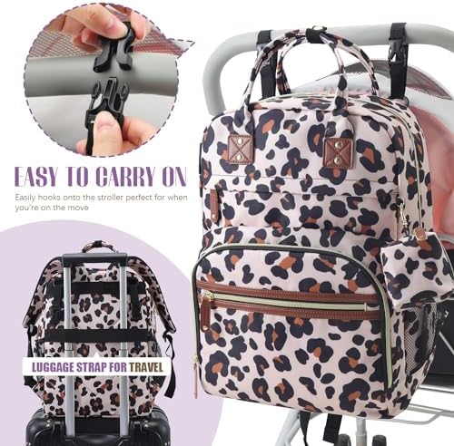 Tuwubi Diaper Bag Backpack, Baby Essentials Travel Tote Bag - Image 5