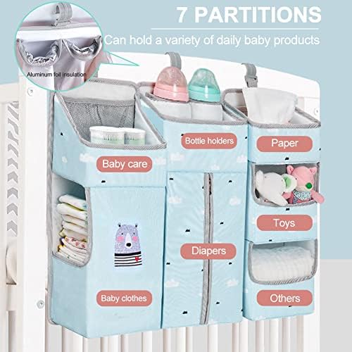 Hanging Diaper Caddy Organizer for Baby Crib - Image 4
