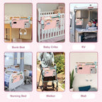 Surblue Bedside Caddy Hanging Bed Organizer Storage Bag Pocket - Image 6