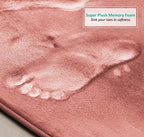Clara Clark 2 Piece Bathroom Rugs, Velvet Memory Foam Bath Mat Set, Non-Slip - Image 6