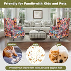 NILUOH Wingback Chair Covers 2-Piece, Armchair Slipcovers - Image 5
