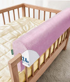 AEOCOO Bed Rail Bumpers for Toddlers, J-Shaped 2.3 Ft Kid Bed Bumper Purple by Unknown