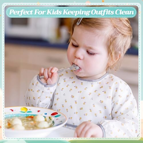 Tarpop Long Sleeve Bibs, Infant Smocks Bulk - Image 4
