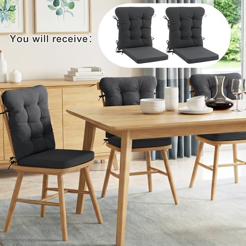 ROYALAY 2 Sets Cushions for Kitchen Chairs, Dining Chair Back Cushion - Image 2