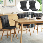 ROYALAY 2 Sets Cushions for Kitchen Chairs, Dining Chair Back Cushion - Image 2