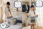 Chaos Cleared Kids Storage Bags – 100% Cotton Canvas Toy & Clothes Organizer - Image 3