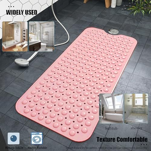Non Slip Bathtub Shower Mat, Extra Long Bath Mat - Image 6