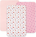 david's kids 3 Pack Mini Crib Sheets, Soft Breathable Premium Pack N Play Sheets by davidskids