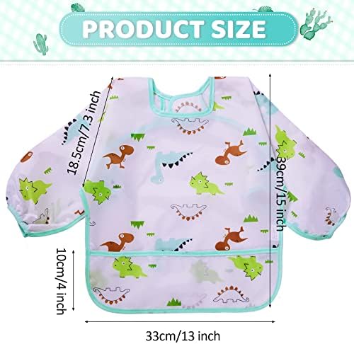 Tarpop Long Sleeve Bibs, Infant Smocks Bulk - Image 2