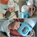 3 Pack Silicone Sleeves for Dr.Brown Wide Neck 5 OZ Glass Bottles, 3 Colors - Image 7