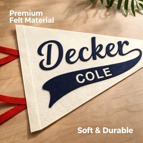 Custom Name Felt Pennant Flag, Baby Name Sign - Image 2