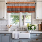 Farmhouse Kitchen Curtains Thanksgiving Fall Valances - Image 2