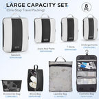 OlarHike 8 Set Compression Packing Cubes - Image 2