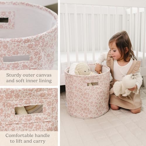 Sorrel + Fern Nursery Storage Basket, Soft Collapsible Fabric Toy Bin, Magic - Image 5