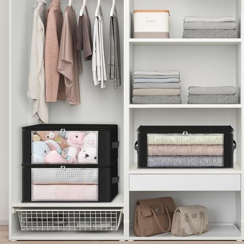 HomeHacks 6-Pack Clothes Organizer Storage Bags Foldable Storage Box - Image 5