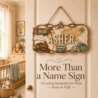 Custom Travel Nursery Name Sign - Image 3