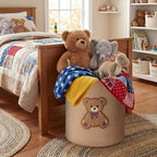 LemonRoad Brown Bear Nursery Hamper Cotton Rope Basket - Image 6
