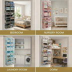 HOMELUX THEORY Over the Door Organizer, 6-Tier XL, 100D Fabric - Image 6
