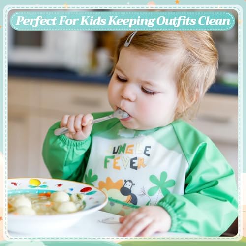 Tarpop Long Sleeve Bibs, Infant Smocks Bulk - Image 5