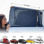 EcoNour Car Rear Window Screens Car Side Window Sun Shades - Image 3