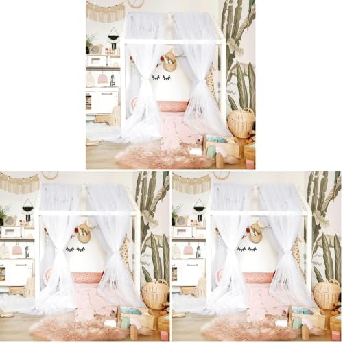 NICETOWN Decorative White Bed Canopies & Drapes by NICETOWN