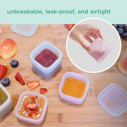 Olababy Silicone Baby Food Storage Containers 4pk - Image 2