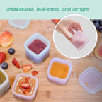 Olababy Silicone Baby Food Storage Containers 4pk - Image 2