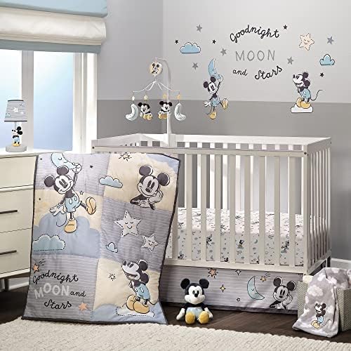 Lambs & Ivy Disney Baby Moonlight Mickey Mouse 3-Piece Nursery Crib Bedding Set by LambsIvy