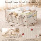 Corduroy Baby Diaper Caddy Organizer - Image 2