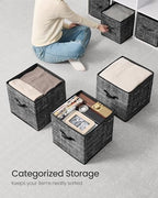 SONGMICS Storage Cubes, 13-Inch Foldable Closet Organizers - Image 4