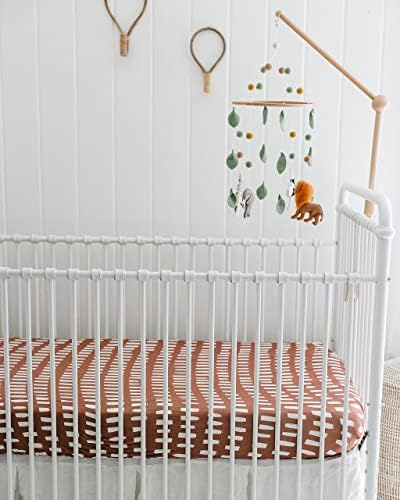 Sorrel + Fern Baby Crib Sheets Neutral, Fitted 2-Pack - Image 4