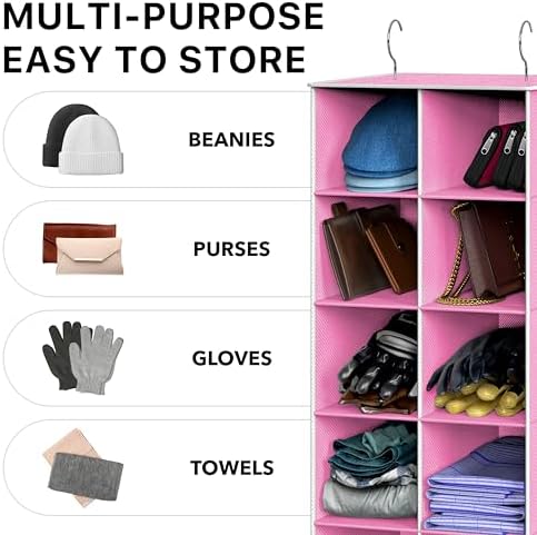 Simple Houseware 20 Section Shelves Hanging Shoes Organizer - Image 7