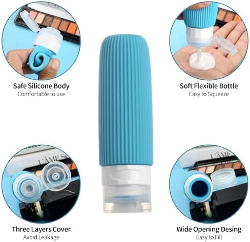 Mrsdry 16 Pack Travel Bottles Set, TSA Approved Leak Proof Silicone Squeezable - Image 4