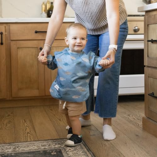 Tiny Twinkle Long Sleeve Bib for Babies & Toddlers | Waterproof Smock Bib for - Image 4