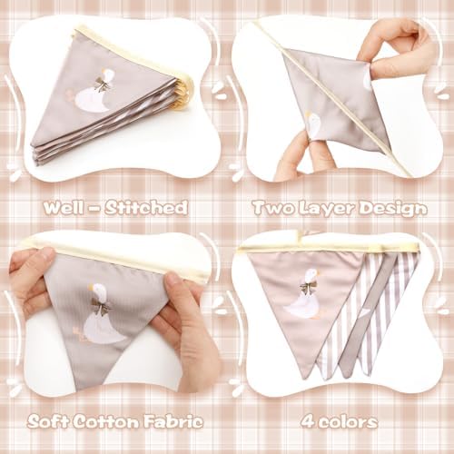 Hahafelt Goose Fabric Banner 1st Birthday Decor - Image 3