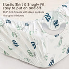 david's kids 3 Pack Fitted Crib Sheets, Ultra Soft Breathable Comfortable Baby - Image 5