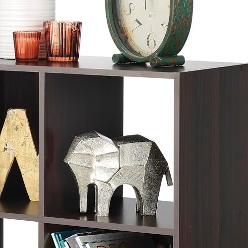 Whitmor 9 Cube Storage Organizer, 3 Tier Stackable MDF Wood Bookcase, Open - Image 4