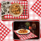 Lincia 100 Pcs Checkered Paper Placemats, 11 x 17 Inch - Image 5